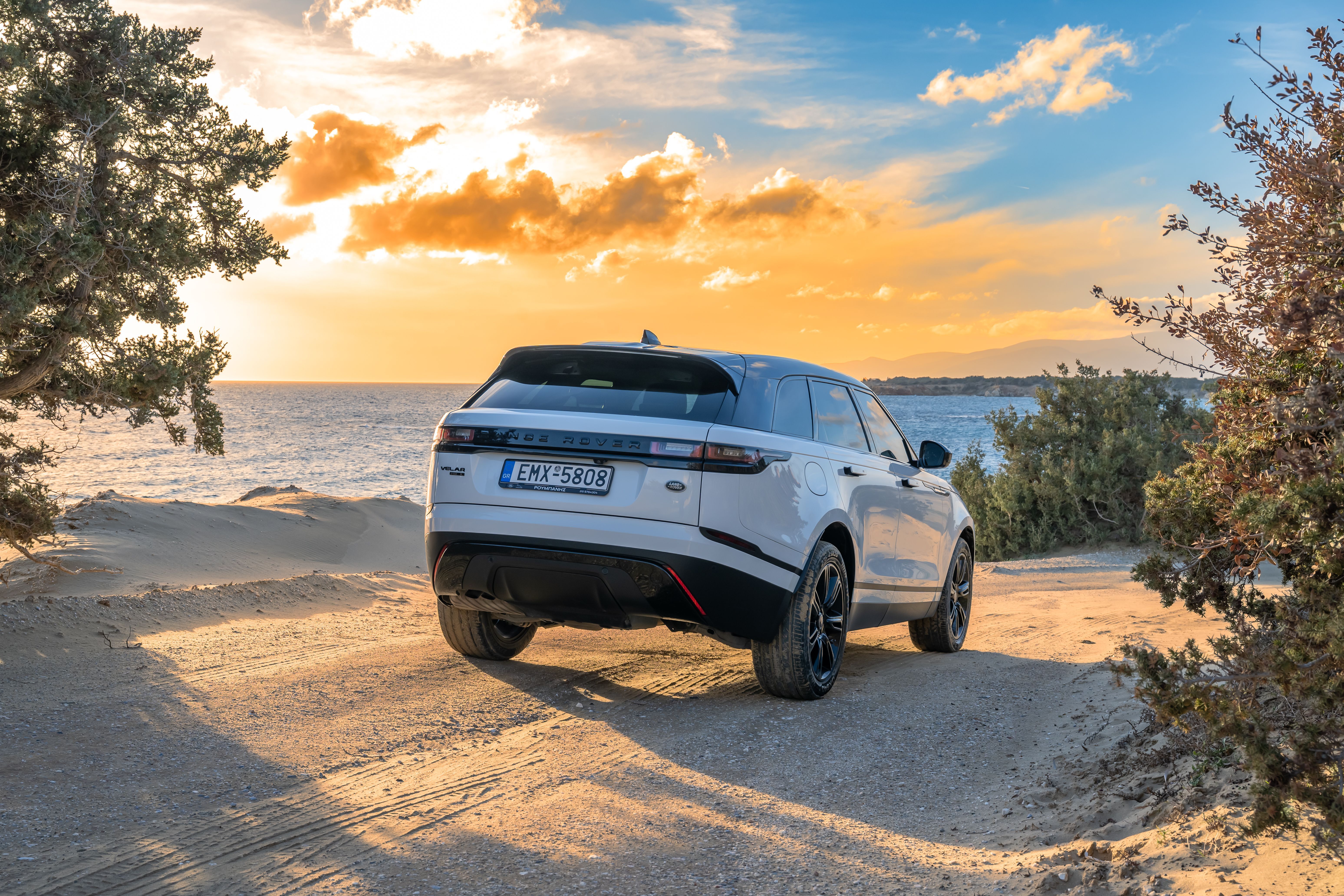 Range Rover Back Sunset View